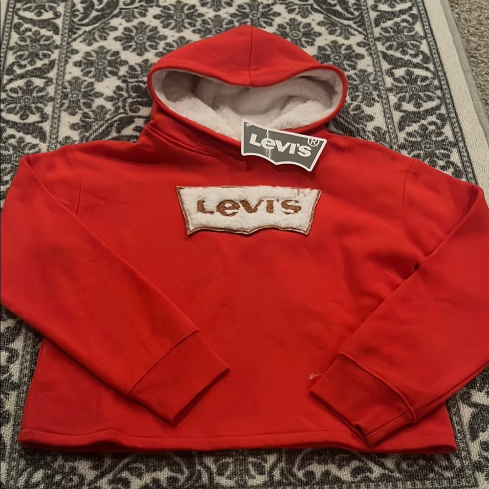Levi's Fleece Lined Hoodie Sweatshirt